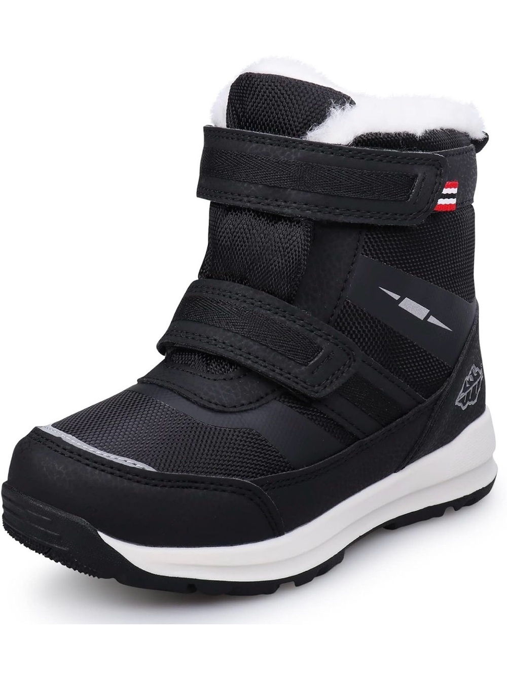Uovo Waterproof Winter Snow Boots for Boys Warm Fur Lined Slip Resistant-Size 2